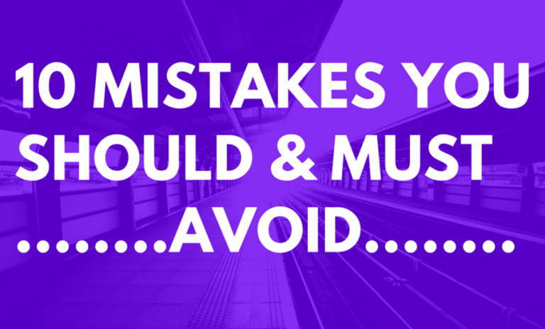 10 mistakes to avoid in 20s